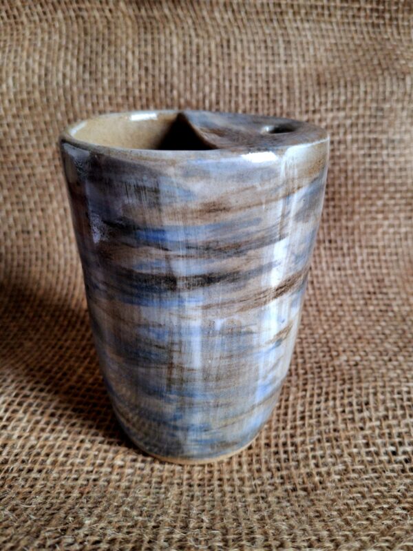 Tasse de voyage - Bleu, Blanc et fer – Image 3