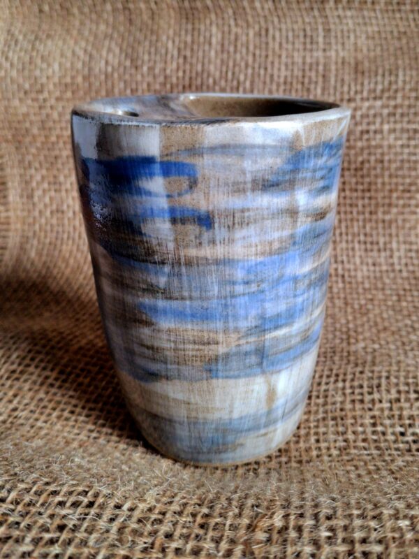 Tasse de voyage - Bleu, Blanc et fer – Image 2