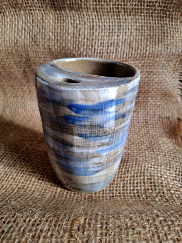 Tasse de voyage - Bleu, Blanc et fer