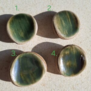 Pierre d’apaisement/ worry stone – Vert d’eau foncé