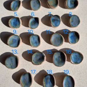 Pierre d’apaisement/ worry stone – Bleu vert