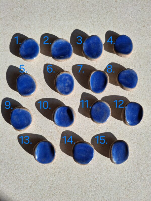 Pierre d'apaisement/ worry stone - Bleu – Image 2
