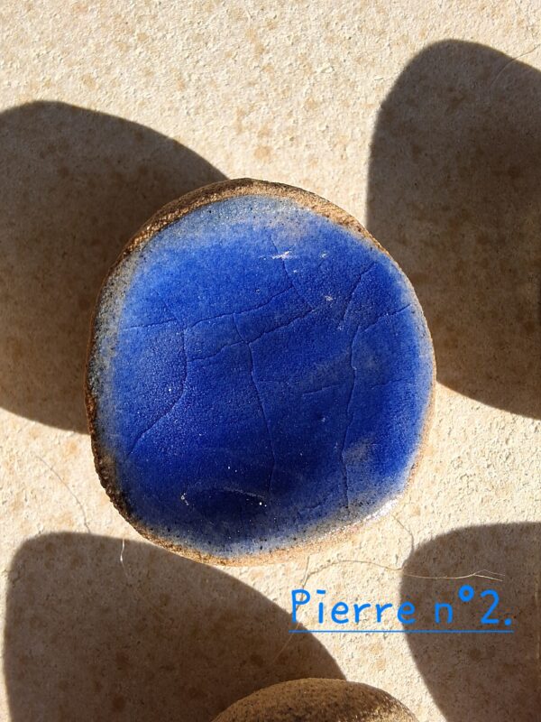 Pierre d'apaisement/ worry stone - Bleu – Image 5