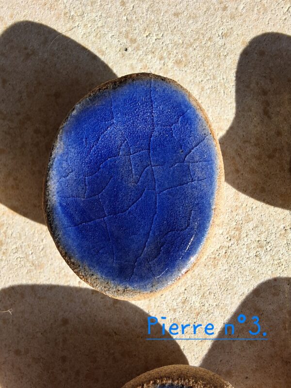 Pierre d'apaisement/ worry stone - Bleu – Image 6