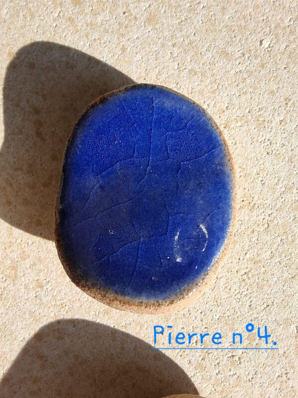 Pierre d'apaisement/ worry stone - Bleu – Image 7