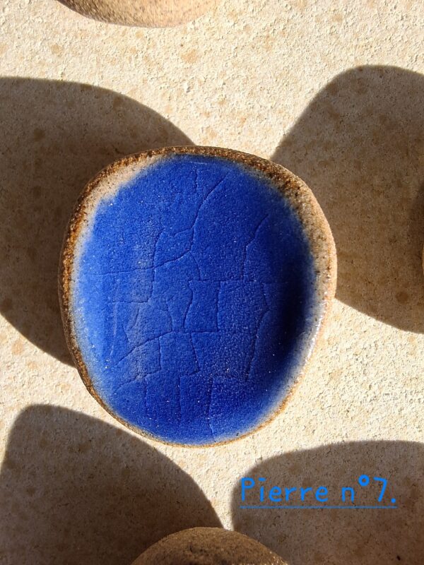Pierre d'apaisement/ worry stone - Bleu – Image 10