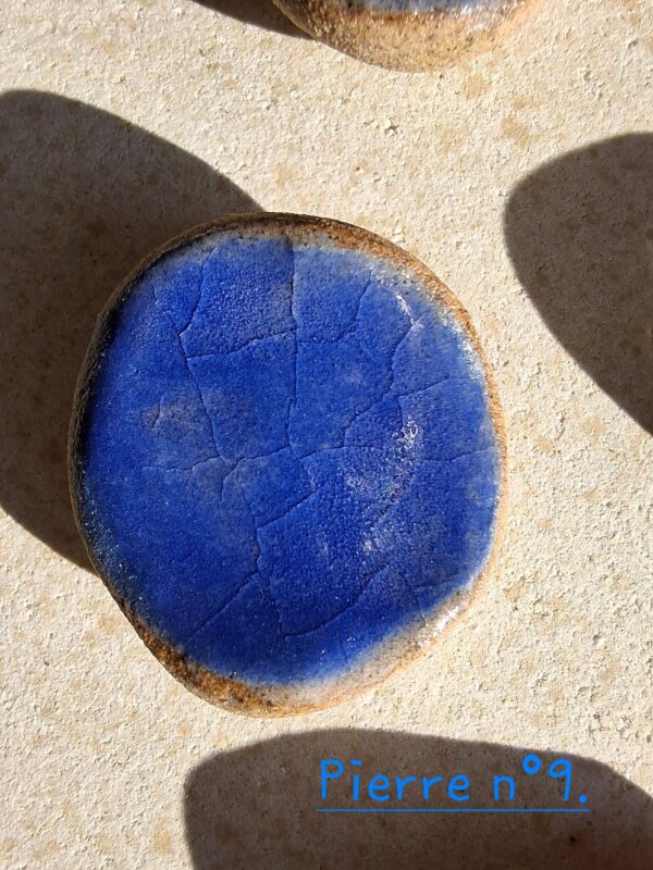 Pierre d'apaisement/ worry stone - Bleu – Image 12