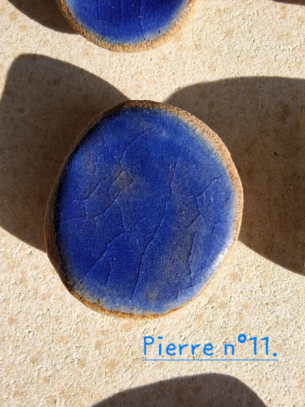 Pierre d'apaisement/ worry stone - Bleu – Image 14