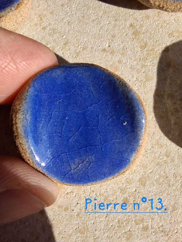 Pierre d'apaisement/ worry stone - Bleu – Image 16