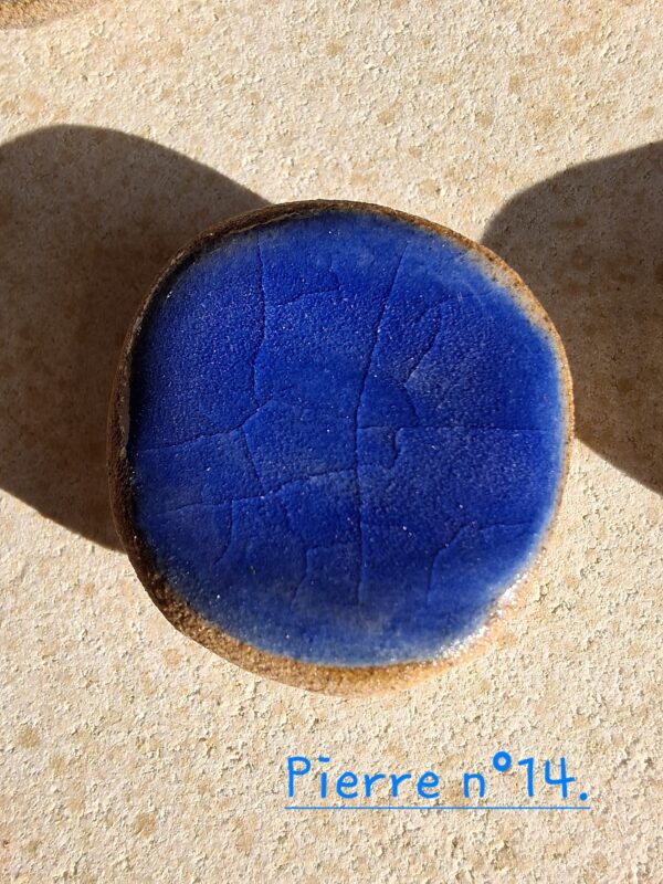 Pierre d'apaisement/ worry stone - Bleu – Image 17