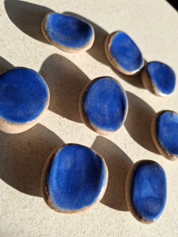Pierre d'apaisement/ worry stone - Bleu