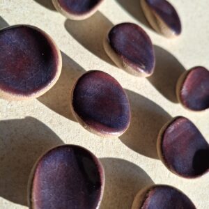 Pierre d’apaisement/ worry stone – Prune