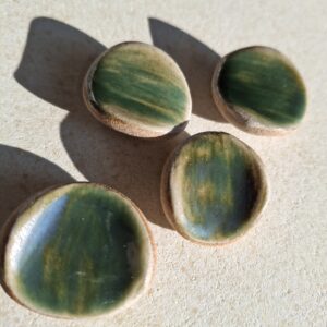 Pierre d’apaisement/ worry stone – Vert d’eau foncé