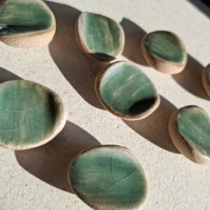 Pierre d’apaisement/ worry stone – Vert d’eau