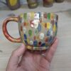 Contenant à pois multicolores - Imparfait