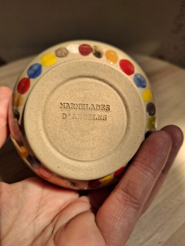 Contenant en grès de Saint Amand en Puisaye - Petit bol pois multicolores – Image 6
