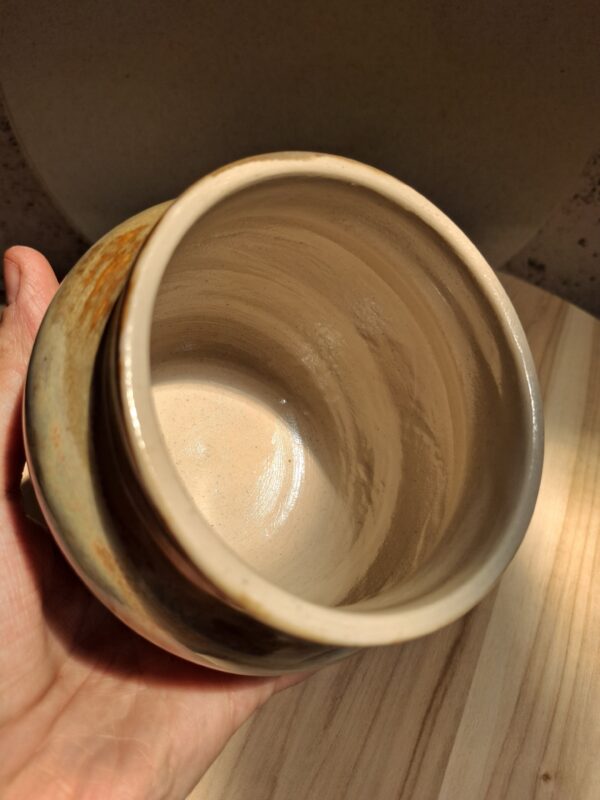 Contenant/petit vase en grès blanc – Image 3