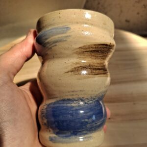 Contenant en grès de Saint Amand en Puisaye – Tasse/pot à crayon/pot à brosse à dents