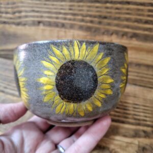 Bol moyen – Contenant en grès de Treigny – Tournesols 🌻