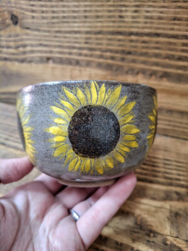 Bol moyen - Contenant en grès de Treigny - Tournesols 🌻