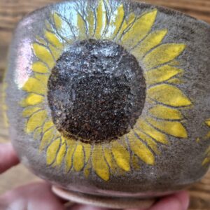 Bol moyen – Contenant en grès de Treigny – Tournesols 🌻