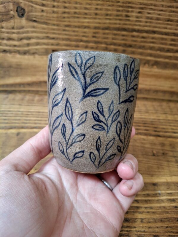 Petite tasse - Petit contenant en grès de Treigny - Rouge gorge – Image 3