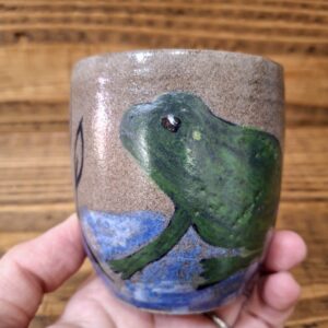 Petite tasse – Contenant en grès de Treigny – Grenouille