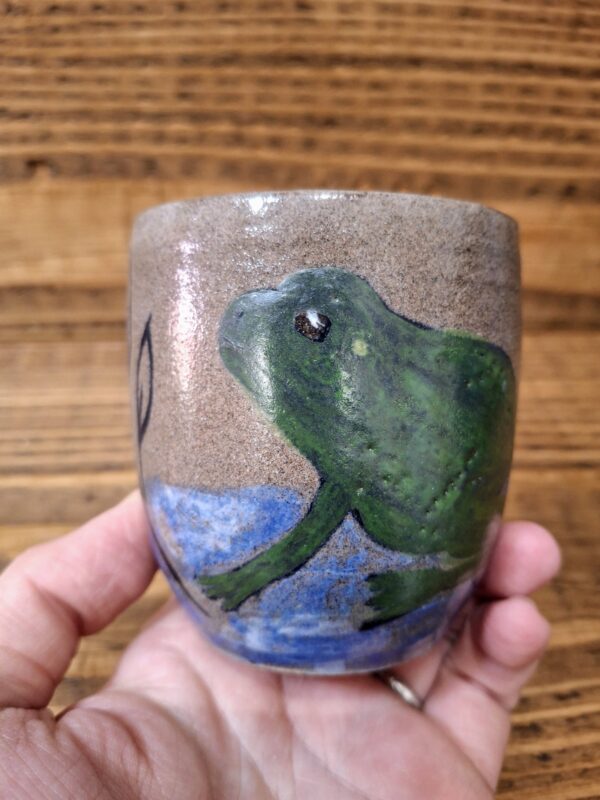 Petite tasse - Contenant en grès de Treigny - Grenouille