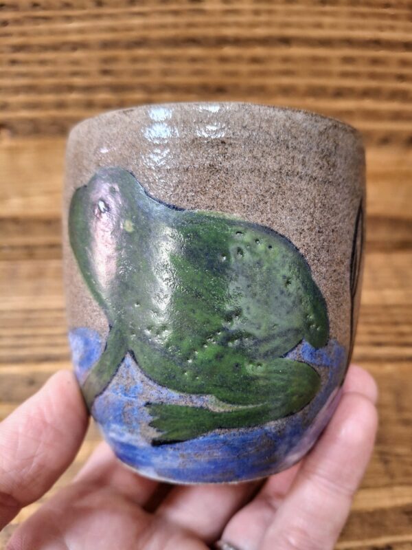 Petite tasse - Contenant en grès de Treigny - Grenouille – Image 2