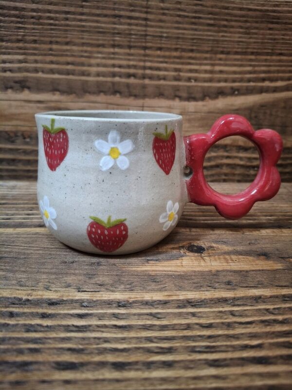 Contenant - Mug fraises en grès de Saint-Amand🍓 - 25 cl