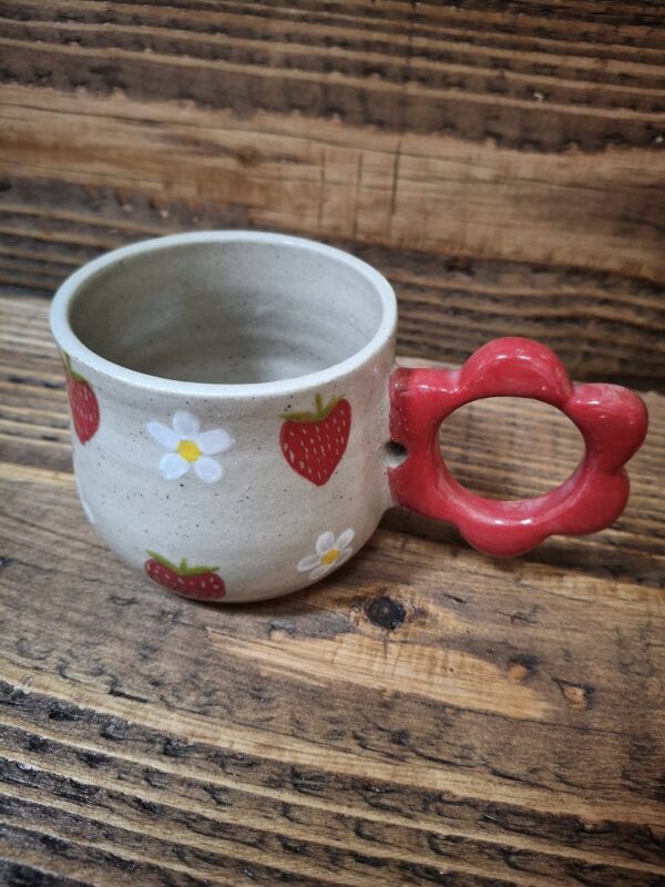 Contenant - Mug fraises en grès de Saint-Amand🍓 - 25 cl – Image 2