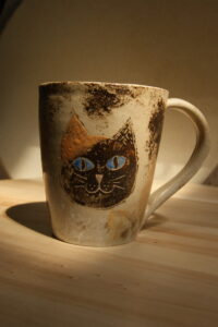 Mug chat grès de Saint Amand