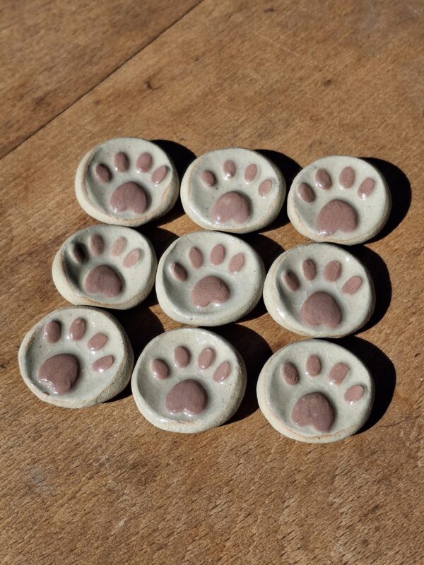 Pierre d'apaisement/ worry stone - Patoune en relief
