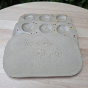 Petite palette de peinture en grès de Saint-Amand-en-Puisaye – POIS V2