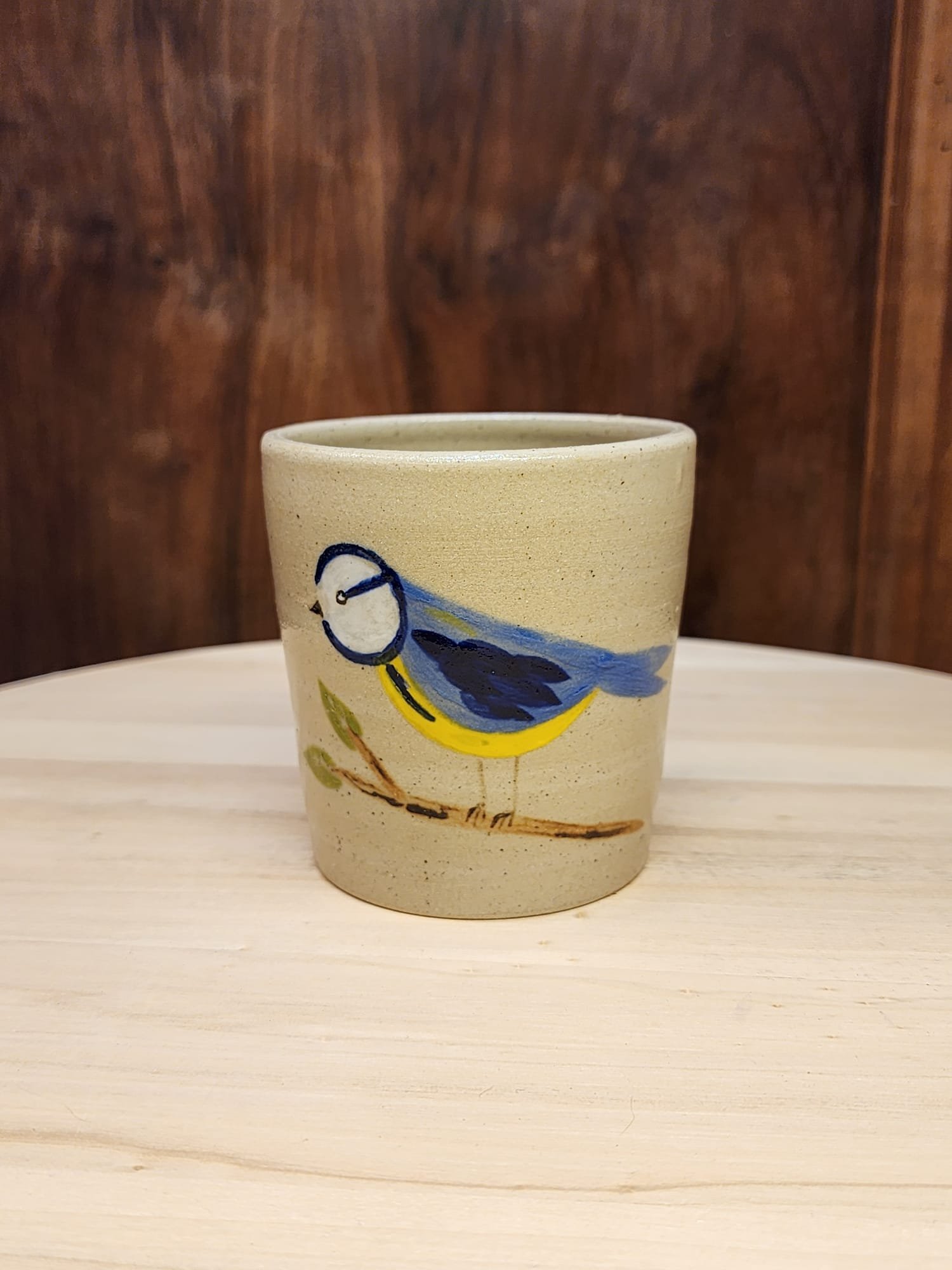 Tasse mésange en grès de Saint-Amand - 25 cl environ