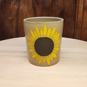 Tasse tournesol en grès de Moutiers – 25 cl environ
