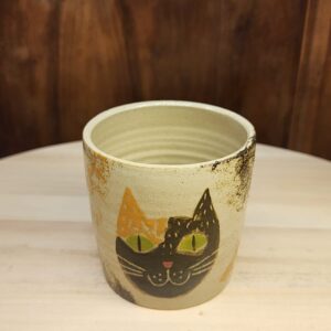 Tasse chat en grès de Saint-Amand – 25 cl environ